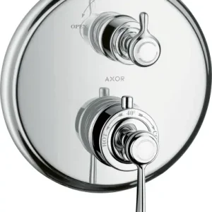 AXOR Montreux Bateria termostatyczna z uchwytem i zaworem do 1 odbiornika 16801000 Popularny
