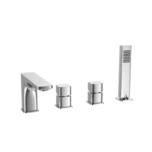 Ekspresowa dostawa Excellent Keria bateria wannowa 4 otworowa, chrom