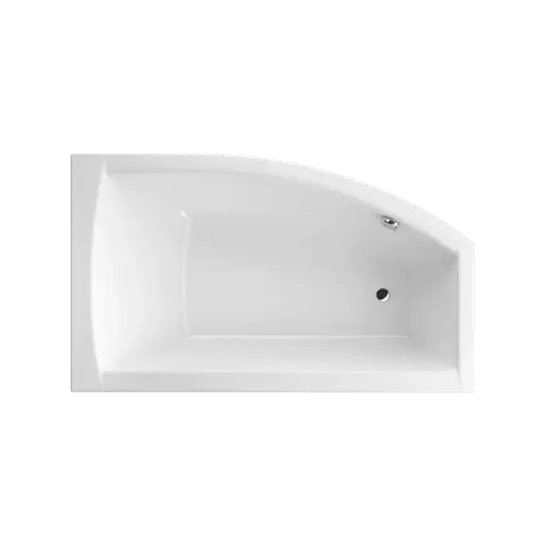 Excellent Magnus wanna narożna 160x95 cm prawa, bialy połysk Promocja