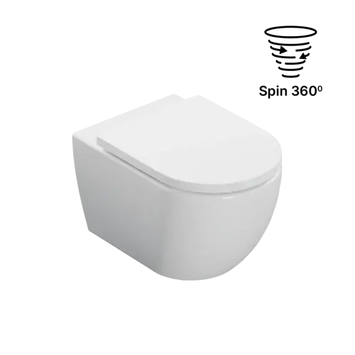 Obniżka ceny Excellent miska WC 53,5 cm wisząca bezrantowa, biały połysk
