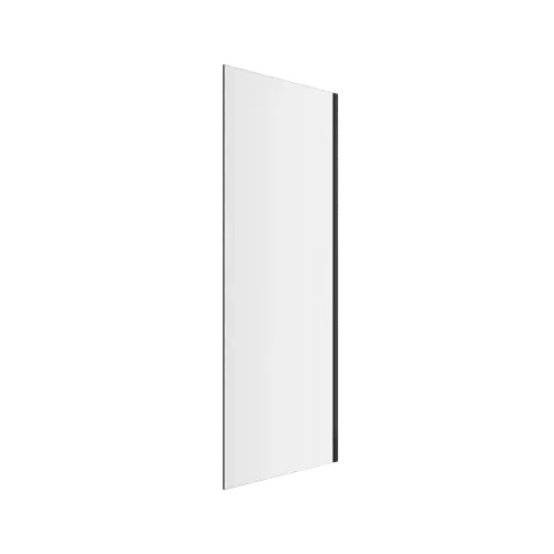 Excellent Rols ścianka prysznicowa boczna 90 cm powłoka Clean Control, czarny mat Obniżka ceny