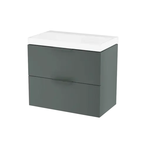 Excellent szafka 64 cm szałwiowy mat z umywalką, bez otworu na baterię Oferta