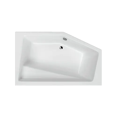 Premium Excellent Vesper wanna narożna 160X100 cm prawa, bialy połysk