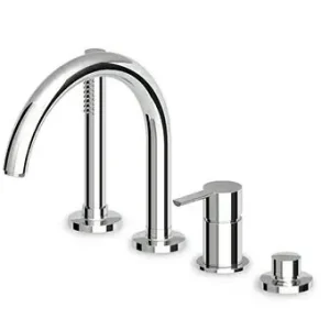 Oferta limitowana Gill Bateria wannowa 4-otworowa chrom ZGL502 Zucchetti