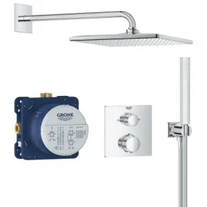 Popularny Grohe Zestaw prysznicowy Vitalio Rain Mono 310 Cube 34881000