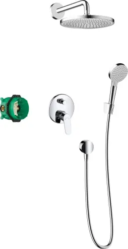 Taniej Hansgrohe Crometta S System prysznicowy 240 1jet z baterią podtynkową, Chrom