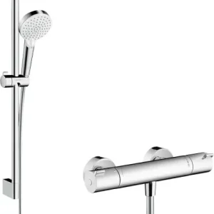 Tani Hansgrohe Crometta System prysznicowy Vario 65 cm z baterią Ecostat 1001 CL