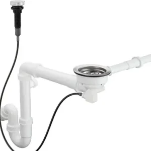 Hansgrohe D14-11 Automatyczny odpływ z przelewem do pojedynczej komory 43931800 Łatwy zwrot