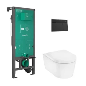Hansgrohe EluPura S Zestaw stelaż podtynkowy i misa wisząca WC 60303670 Cena promocyjna