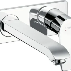 Hansgrohe Metris Jednouchwytowa bateria umywalkowa ścienna, Chrom 22,5 cm Wyjątkowa oferta