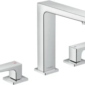 Dodaj do koszyka Hansgrohe Metropol 3-otworowa bateria umywalkowa z uchwytami i odpływem 32515000