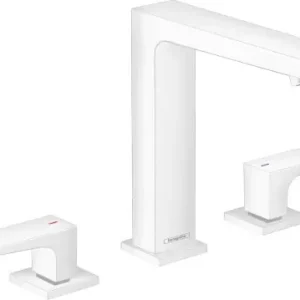 Hansgrohe Metropol 3-otworowa bateria umywalkowa z uchwytami i odpływem 32515700 Tani