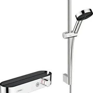 Promocja Hansgrohe Pulsify Select S prysznicowy 105 3jet Relaxation z drążkiem 65 cm 24260000