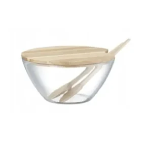 Miska z drewnianą pokrywą i sztućcami Natural Ambition 23 cm Zamów dziś