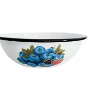 Miska kuchenna miednica emaliowana Borówka 20cm 1,5L Hit cenowy