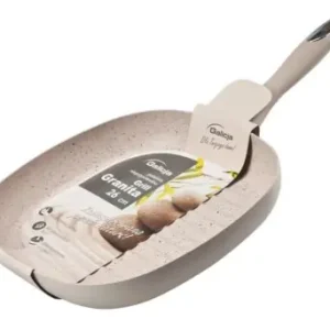 Hit cenowy Patelnia grill grillowa duża Granita nieprzywieralna 26cm