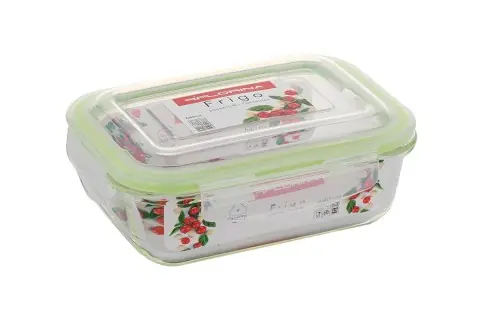 Wyjątkowa oferta Pojemnik szklany do żywności z pokrywą Frigo 640 ml