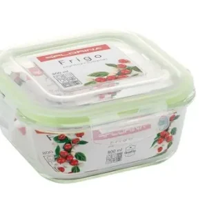 Pojemnik szklany do żywności z pokrywą Frigo 800 ml Nie przegap