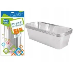 Rabat Ravi foremki aluminiowe jednorazowe 1500 ml 5 sztuk