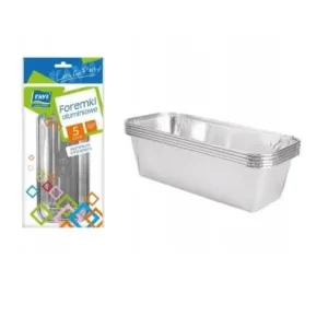 Ravi foremki aluminiowe jednorazowe 500 ml 5 sztuk Ostatnie sztuki