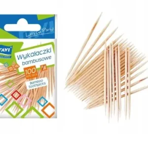 Ograniczona ilość Wykałaczki bambusowe zapas 100szt 6,5 cm Ravi