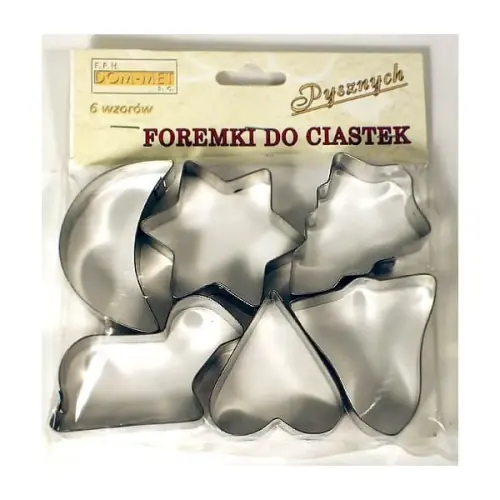 Oferta czasowa Wykrawacze foremki do ciastek 6 wzorów