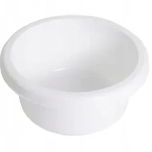 Łatwy zwrot Miska plastikowa okrągła Vicky 26cm 4L biała