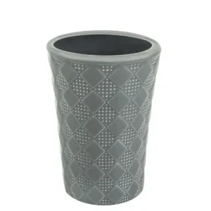 Dodaj do koszyka Kubek łazienkowy ceramiczny KAROS szary patchwork AWD