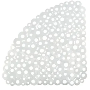 Wysoka jakość Mata antypoślizgowa Ring 54x54cm półokrągła pod prysznic biała