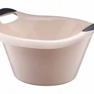 Miska miednica 370 owalna 10 L B plastikowa beżowa Wyprzedaż