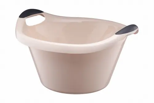 Miska miednica 370 owalna 10 L B plastikowa beżowa Wyprzedaż