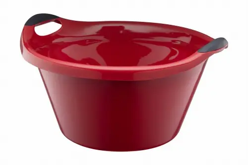 Premium Miska miednica 510 owalna 25 L B plastikowa czerwona