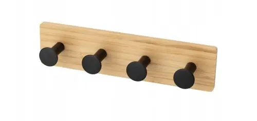 Tylko dziś Wieszak haczyk samoprzylepny czarny 4 ramienny NDZ FARO Wood