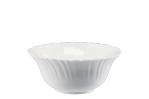Taniej Salaterka miska szklana Bianco 13cm biała