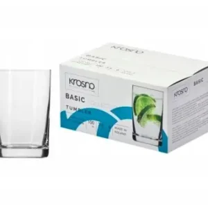 Literatka mała szklanka Basic 100 ml zestaw 6 szt KROSNO Bestseller