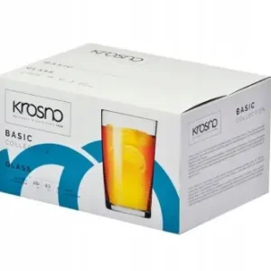 Szklanki do kawy i herbaty Krosno 250 ml 6 szt. ścięte Bestseller
