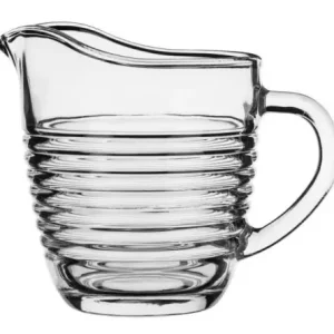 Dzbanek mlecznik szklany do mleka śmietanki 200 ml KARIN paski Sprawdź teraz