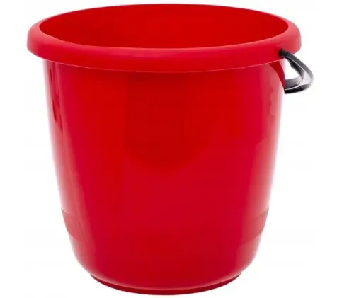 Wiadro wiaderko plastikowe okrągłe TUTTI 10 L czerwone Nie przegap
