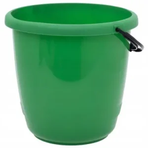 Wiadro wiaderko plastikowe okrągłe TUTTI 10 L zielone Bezpieczne zakupy
