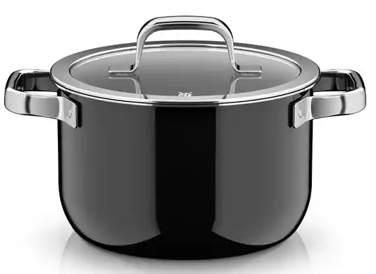 Promocja Garnek 20 cm - 3,7 l pokrywą Fusiontec Mineral Pro czarny WMF