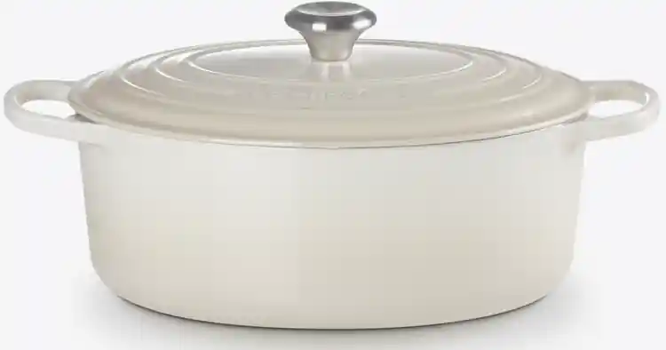 Brytfanna żeliwna owalna 31cm meringue LE CREUSET Nie przegap