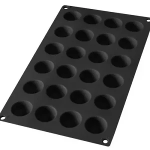Forma do pieczenia mini półkule (24 sztuki) silikonowa czarna LEKUE Nowość