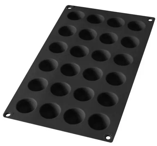 Forma do pieczenia mini półkule (24 sztuki) silikonowa czarna LEKUE Nowość