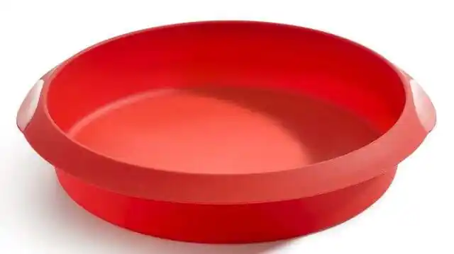 Okrągła silikonowa forma do ciasta 20 cm czerwona LEKUE Oferta