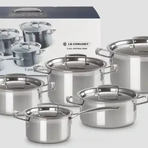 Zestaw 5 szt. garnków 3-PLY LE CREUSET Najlepsza cena