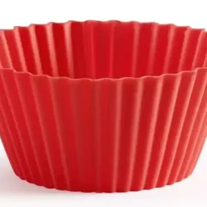 Bezpieczne zakupy Foremki do pieczenia muffinek 7 cm (12 sztuk) silikonowe czerwone LEKUE