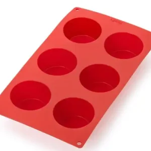 Oferta czasowa Forma na muffiny (6 sztuk) silikonowa czerwona LEKUE