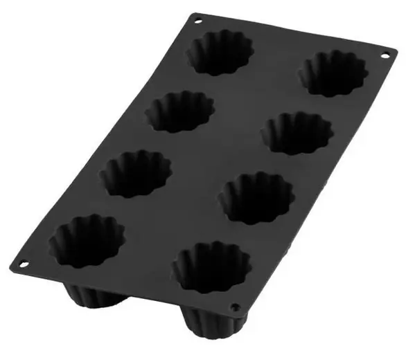 Forma do pieczenia Cannele silikonowa czarna LEKUE Łatwy zwrot