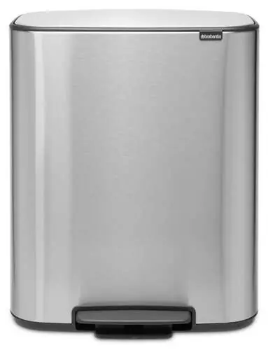Najlepsza cena Kosz Bo Pedal Bin 2x30l stal matowa FPP BRABANTIA