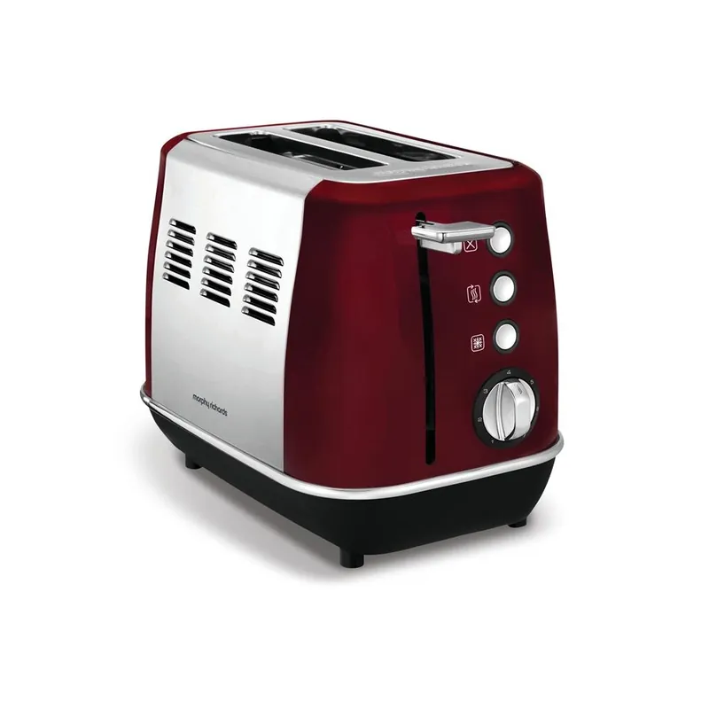 Toster EVOKE na 2 kromki - czerwony - Morphy Richards Nowość